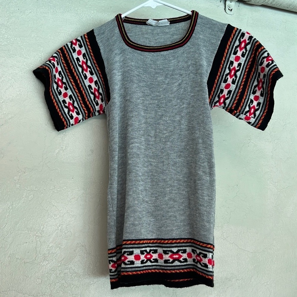 Gray Knit Sweater (small)